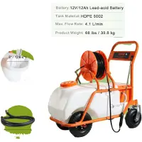 OEM Accubedreven grastank met sproeier, elektrische pomp, 15 gallon capaciteit, 60 liter