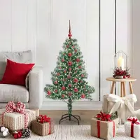 Prolenta Maison Exclusive - Kunstkerstboom, besneeuwd met LED-verlichting, 120 cm