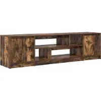 vidaXL Tv-meubel 188,5x41x50 cm spaanplaat gerookt eikenkleurig