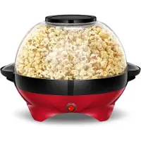 TIM. TIM Popcorn Machine - Popcorn maker - Popcornmais Machine - Rood - 34cm x 20cm x 34cm