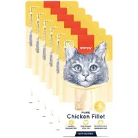 WANPY - Kipfilet puur - voor kat - 6x 25 gram