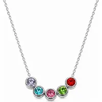 Yehwang Geboortesteen Ketting Zilver