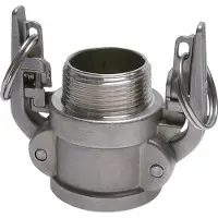 Tameson Camlock DN 50 (2'') Veiligheid Koppeling RvsR 2'' met buitendraad Type B MIL-C-27487