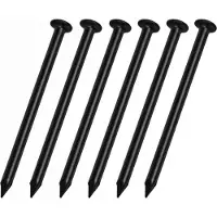 WT&D Set van 260 stalen nagels (2.0x40 mm, zwart)