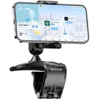 Rixus RXHW62 Dashboard Navigation Phone Bracket For Auto Vehicles Black
