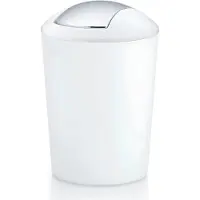 TIM. TIM Prullenbak - Prullenmand - Afvalbak - Trash Can - Wit - 20cm x 20cm x 29cm