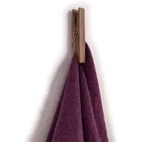 WT&D Extra grote wasknijper van walnoothout (wandhanger, maat 2: 22 cm lengte)