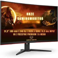 TIM. TIM Gaming Monitor 240hz - Gaming Monitor - Zwart - ‎‎10cm x 48cm x 50cm
