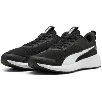 Puma Flyer Lite 4 uniseks hardloopschoenen, Zwart/Wit, Maat 48