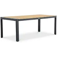 LUX outdoor living Liverpool dining tuintafel 6 personen | polywood + aluminium | Natural Wood | 205cm
