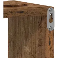 vidaXL Wandschap 75x16x55 cm bewerkt hout oud houtkleurig