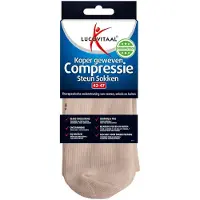 Lucovitaal Koper compressie sok maat 42-47 huidskleur