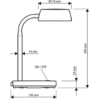 MAUL Abby ledbureaulamp blauw