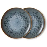 HK Living ontbijtbord 70s (Ø22 cm) (set van 2)