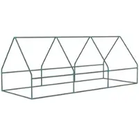 MODFU - Mini Kweekkas - Oprolbaar Dak En Gaasramen - Voor Buiten - Staal En PE - Groen - 240 X 90 X 90 Cm