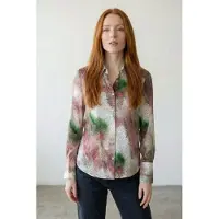 MyFashion Abstracte Print Knopjesblouse met Lange Mouwen