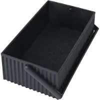 Sceltevie opbergbox Omnioffre S, kunststof, polyester, zwart, 228912