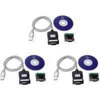 Tlily 3X USB 2.0 Naar RS485 -485 RS422 -422 DB9 COM Seriële Poort Apparaat Converter Adapterkabel, Prolific PL2303