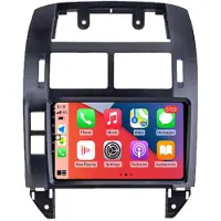 RoverOne Autoradio Bluetooth CarPlay GPS Navigatie voor Volkswagen Polo Mk4 4 2001-2009