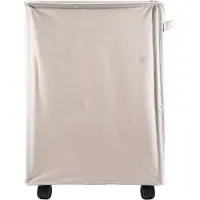 Semoic Wasmand met wielen, yogamatopslag, multifunctioneel