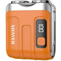 INF MINI Elektrisch Scheerapparaat met Digitaal Display - Draagbaar Reisscheerapparaat voor Mannen & Vrouwen Orange