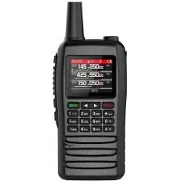 Zandona IC-1600E Walkie Talkie Telefoon Draadloze Programmering Air Band Lange Afstand Ham FM Radio IP68 86-890MHZ 50KM Zwart