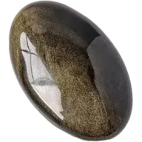 Tlily Natuurlijke Kristallen Edelsteen Gouden Obsidiaan Palmsteen Duim Speelgoed Heet Kompres Ambachten Genezing Gezondheid Familie Edelsteen