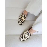 Babouche Lara leopard muiltjes muiltjes dames