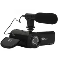 INF HD-digitale camera met groothoeklens Black