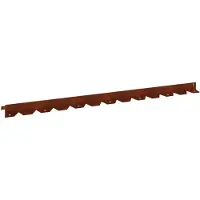 vidaXL Gazonrand 30 st 102 x 4 x 4 cm Staal Roestig