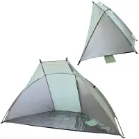 Summertime Beachshelter - strandtentje - lime - 270 x 120 cm - fiberglas stokken