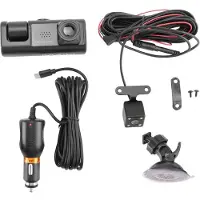 Tlily 3 Camera Lens Auto DVR 3-Kanaals Dash Cam HD 1080P voor en Achter Binnen Dashcam Videorecorder Nachtzicht