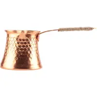 Typecat Turkse koffiepotmaker Moka 3-persoons 200 ml koper handgemaakt hoge kwaliteit