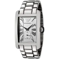 Emporio Armani AR0145 Herenhorloge 32 mm Witte Wijzerplaat RVS