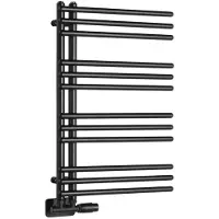 Aqualine Poseidon badkamerradiator 450x740 mm, zwart mat