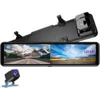 Typecat 12 inch dashcam 4K Ultra HD 2160P IMX415 achteruitkijkspiegel met dubbele lens