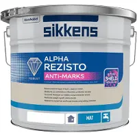 Sikkens Alpha Rezisto Anti-Marks Mat | Matte Reinigbare Muurverf 10 LTR - Wit