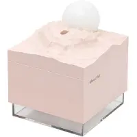 Tlily Aroma Diffuser Koele Mist Luchtbevochtiger LED Maanlamp Essentiële Olie Aroma Diffuser en Nachtlampje Roze