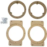 Tlily Autoluidspreker Spacer Houten Luidsprekersteunen voor Jimny JB64 JB74 2018-2020 Autoradio Hoorn Refit Ringen Mat Mount