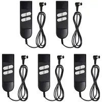Jojomino 5X Elektrische Bank Afstandsbediening Vervangen, 5-Pins 4-Knops Elektrische Fauteuil Afstandsbediening Vervangen voor OKIN LIMOSS Pride Golden