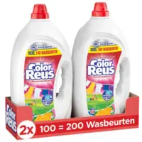 Witte Reus 2x Vloeibaar Wasmiddel Color Reus 100 Wasbeurten 4,5 Liter