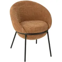 Jline stoel Dining Chair - ijzer - terracotta/zwart