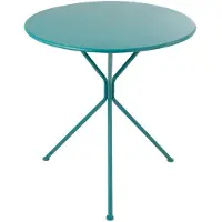 Jline tafel Tripod Rond - metaal - turkoois - large