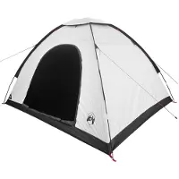 vidaXL Kamperen tent 4-persoons Wit Blackout
