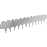 vidaXL Gazonrand 30 st 103 x 20 cm Staal Zilverkleurig