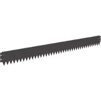 vidaXL Gazonrand 30 st 103 x 10 cm Staal Zwart
