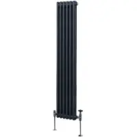 MonsterShop Traditionele 2-kolomsradiator - 1800 x 292 mm - Antracietgrijs