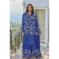 Hiccups for Kids Gepubliceerd V-hals Maxi Jurk