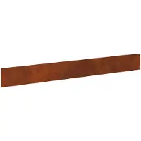 vidaXL Gazonrand 30 st 100 x 12 cm Staal Roestkleurig