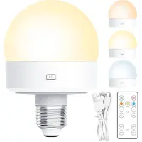 INF Oplaadbare LED-lamp met afstandsbediening, 2-pack Magnetisch